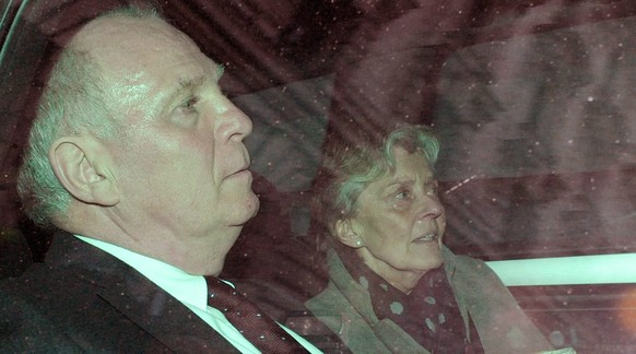 Uli Hoeness und Gattin Susanne nach der Urteilsverkündung im Frühling.