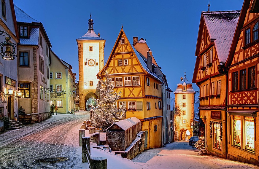 Weihnachtsmärkte Rauszeit nahes Ausland von der Schweiz Rothenburg