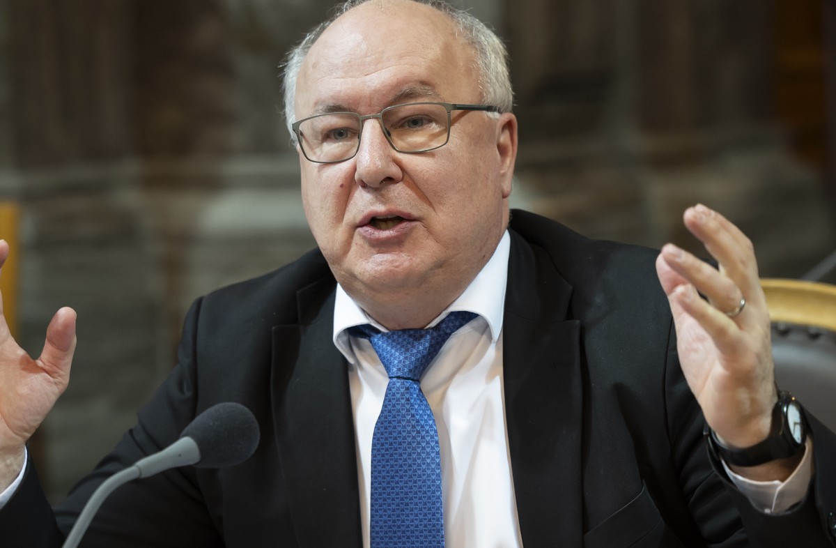 Pierre-Yves Maillard, SP-VD, spricht im Staenderat, waehrend der Wintersession der Eidgenoessischen Raete, am Donnerstag, 19. Dezember 2024 in Bern. (KEYSTONE/Peter Klaunzer)