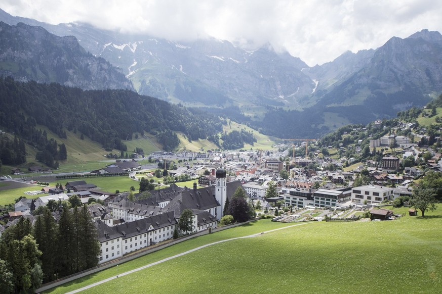 Das Kloster Engelberg am 4. Juli 2018. Das Kloster Engelberg wurde im Jahr 1120 gegruendet und feiert im Jahr 2020 das 900-jaehrige Bestehen. (KEYSTONE/Urs Flueeler)