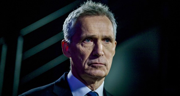 epa10390252 The Secretary General of the North Atlantic Treaty Organization (NATO), Jens Stoltenberg, attends the annual conference of the Norwegian Confederation of Business (NHO) at the Oslo Spektrum multi-p...