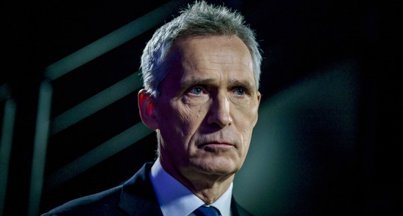 epa10390252 The North Atlantic Treaty Organization (NATO) Secretary General Jens Stoltenberg attends the annual conference of the Norwegian Confederation of Business (NHO) at the Oslo Spektrum multi-p ...