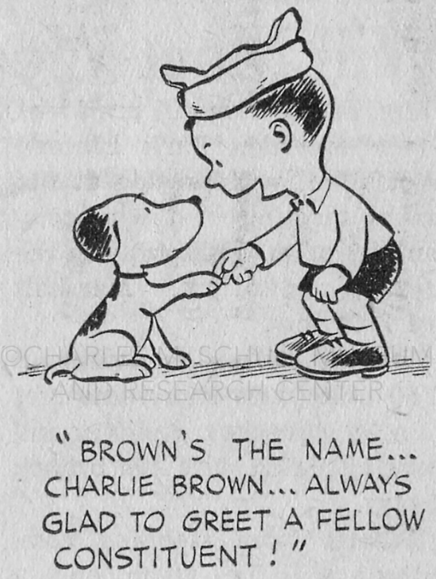Charles M. Schulz
Li’l Folks (newspaper clipping detail)
May 30, 1948