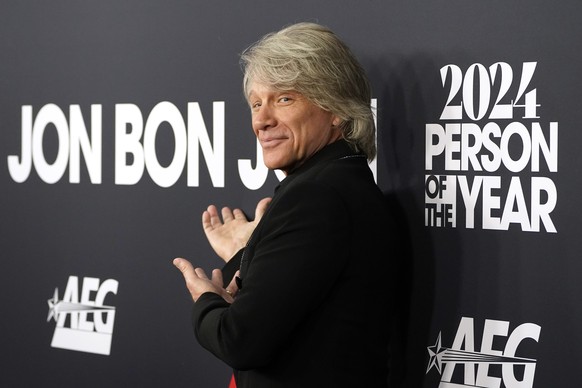 Jon Bon Jovi arrives at MusiCares Person of the Year in his honor on Friday, Feb. 2, 2024, in Los Angeles. (Photo by Jordan Strauss/Invision/AP)
Jon Bon Jovi