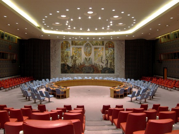Der Sitzungssaal des UN-Sicherheitsrats