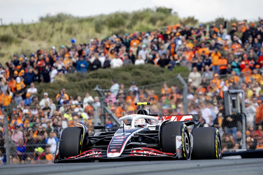 epa11564233 Nico Hulkenberg (Haas F1 Team) during the F1 Grand Prix of the Netherlands in Zandvoort, the Netherlands, 25 August 2024. EPA/SEM VAN DER WAL