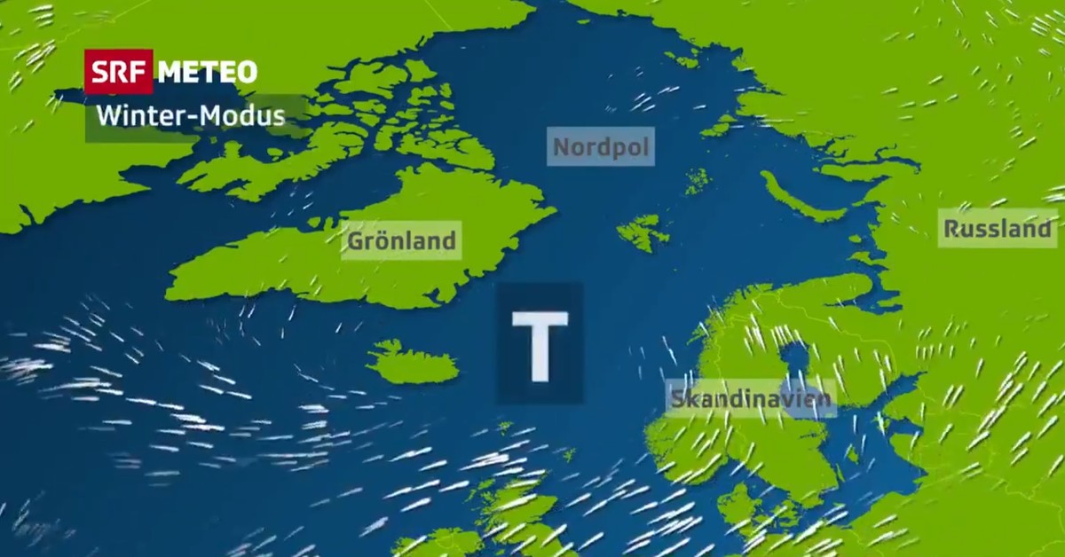 Der Stratosphärenwind hat sich etwa um Mitternacht gedreht - und weht nun im Gegenuhrzeigersinn um den Nordpol.