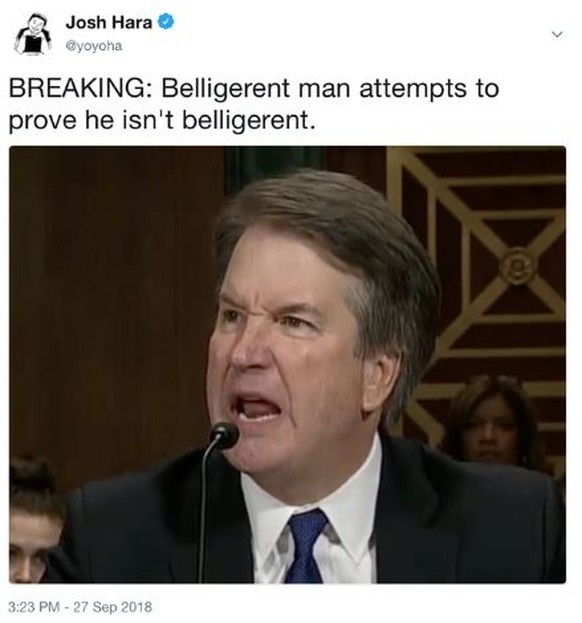 «Aggressiver Mann versucht zu beweisen, dass er nicht aggressiv ist.»