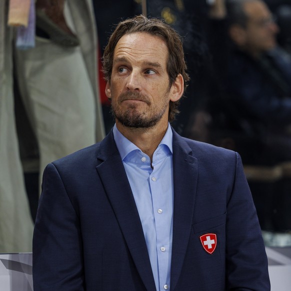 Team Switzerland head coach Patrick Fischer is pictured during the ice hockey game during the SWISS Ice Hockey Games between Team Switzerland and Team Czech Republic on Saturday, 16. December 2023, in ...