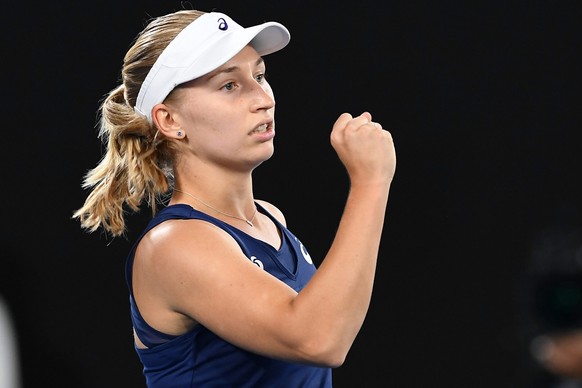 epa05737836 Daria Gavrilova of Australia reacts during her Women&#039;s Singles third round match against Timea Bacsinszky of Switzerland at the Australian Open Grand Slam tennis tournament in Melbour ...