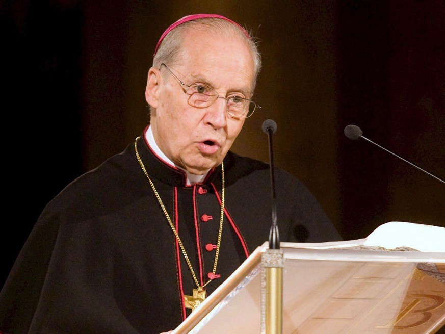 epa05673562 (FILE) A file picture dated 10 October 2008 shows Spanish bishop Javier Echevarria in Rome, Italy. Echevarria, Prelate of Opus Dei, died in Rome at the age of 84 on 12 December 2016, sever ...