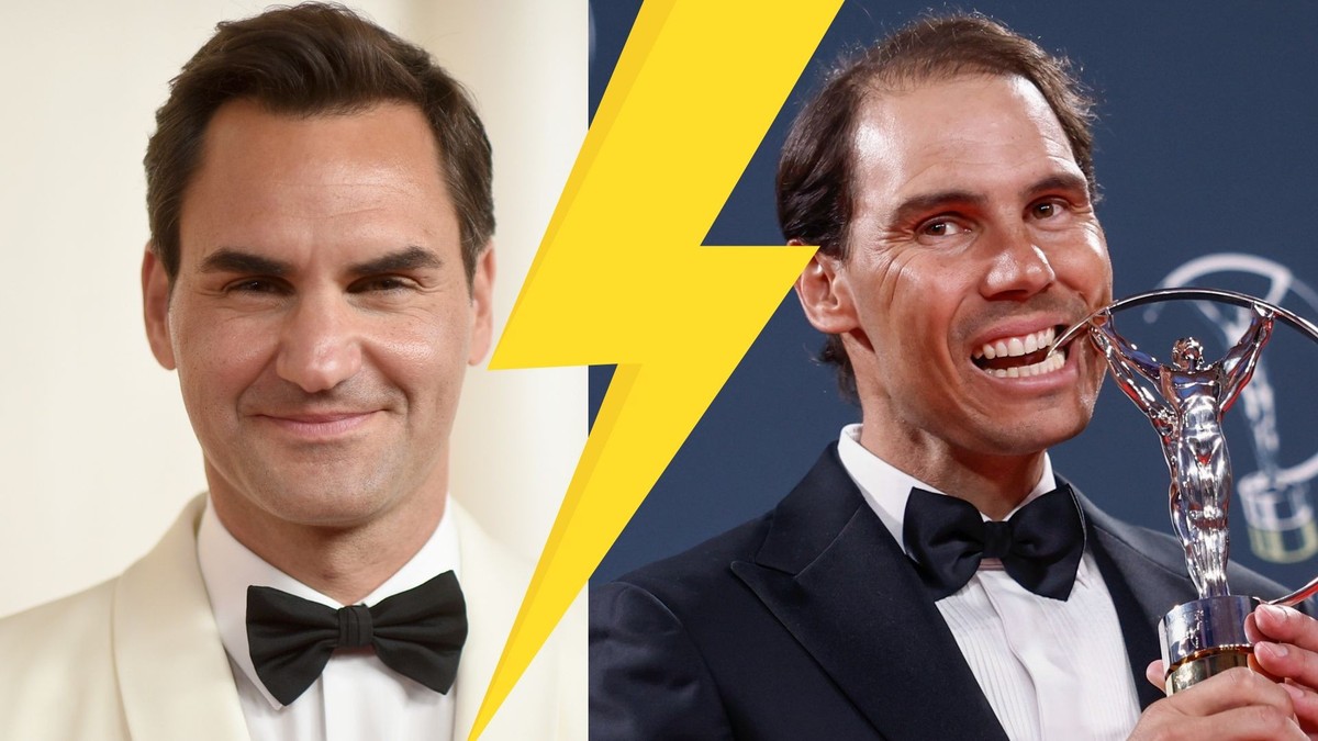 Federer (à gauche) et Nadal vivent actuellement des phases opposées dans leur retraite.