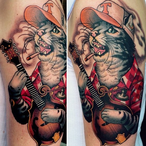 Katzen-Tattoo