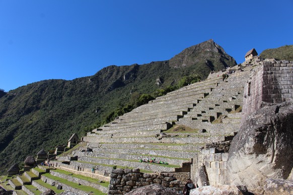 epa10673405 People visit the pre-Hispanic city of Machu Picchu, Peru, 04 June 2023. The upcoming movie &#039;Transformers: Rise of the Beasts&#039; was filmed at several locations in Peru, including t ...