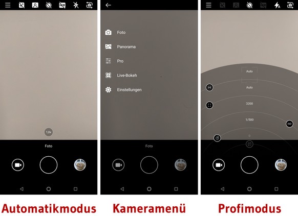 Kamera-App des Nokia 7 Plus