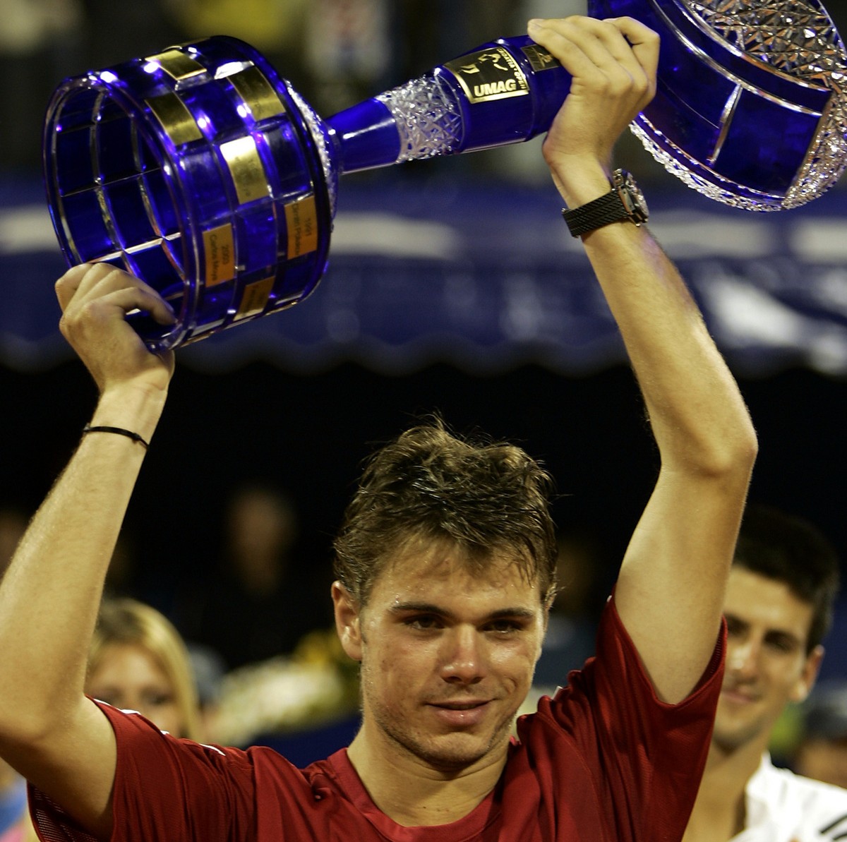 Turniersieg #1: Im Juli 2006 in Umag (Kroatien) gegen Novak Djokovic.