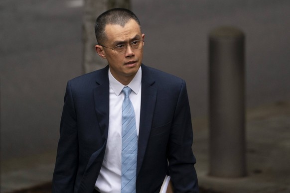 April 30, 2024, Seattle, Washington, USA: Changpeng Zhao, former chief executive officer of Binance, arrives at federal court in Seattle, Washington, US, on, April 30, 2024. Zhao was sentenced to four ...
