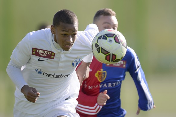 18.04.2015; Zuerich; Fussball Promotion League; FC Zuerich II - FC Basel II; Djibril Sow (Zuerich)
(Claudia Minder/freshocus)