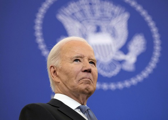 FILE - President Joe Biden waits to speak about foreign policy at the State Department in Washington, Jan. 13, 2025. (AP Photo/Susan Walsh, File)
Joe Biden