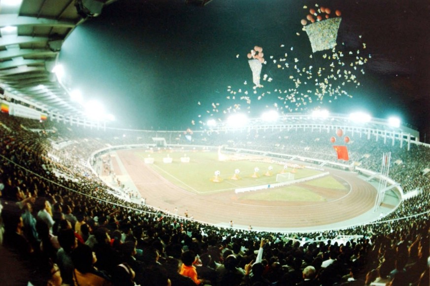 Bildnummer: 06794585 Datum: 16.11.1991 Copyright: imago/China Foto Press
View of the opening ceremony of the First Womens World Cup in Guangzhou city, Guangdong province, 16 November 1991. PUBLICATION ...