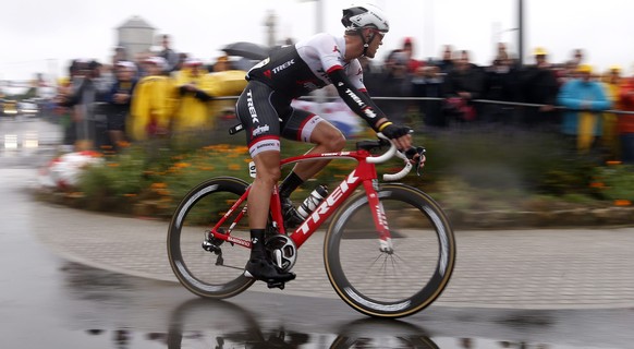 Hat nicht ganz gereicht: Jasper Stuyven vergibt den Sieg 450 Meter vor dem Ziel.