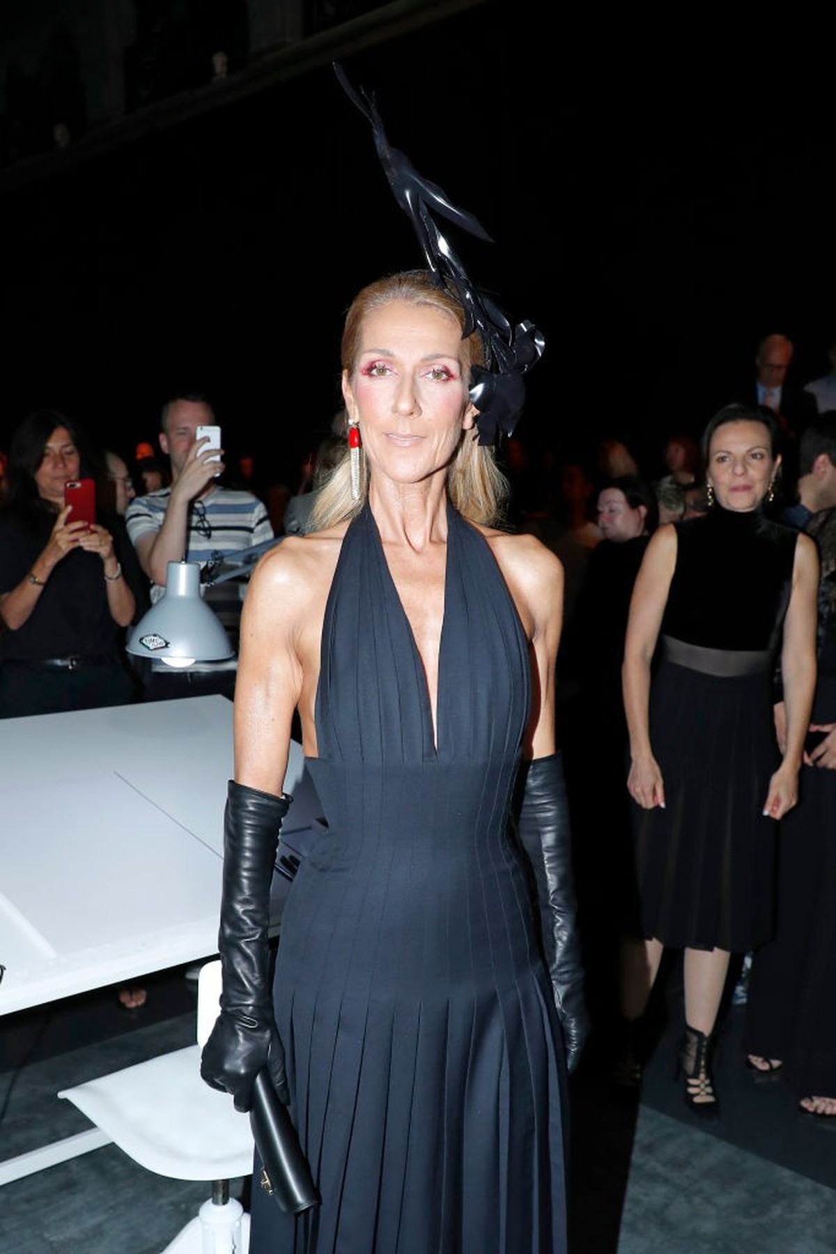 PARIS, FRANCE - JULY 01: Singer Celine Dion attends the Schiaparelli Haute Couture Fall/Winter 2019 2020 show as part of Paris Fashion Week on July 01, 2019 in Paris, France. (Photo by Bertrand Rindof ...