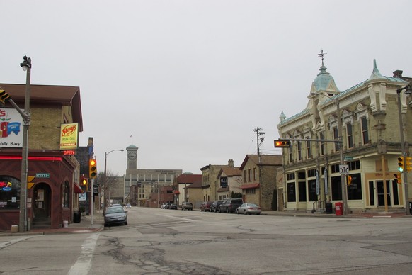 This photo taken Thursday, March 1, 2012 shows the Walker&#039;s Point neighborhood in Milwaukee, where a marketing company is organizing a walking tour of bars where serial killer Jeffrey Dahmer hunt ...