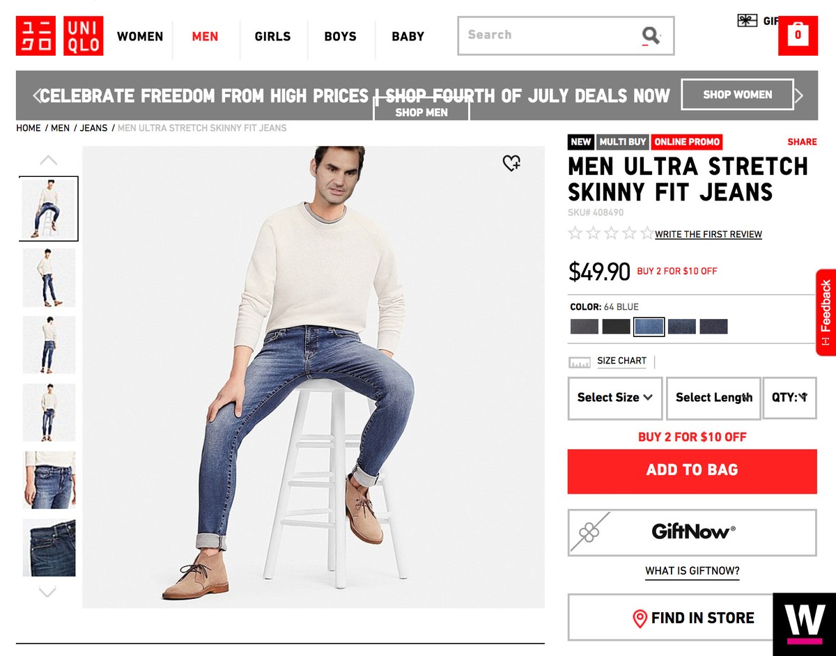Federer Uniqlo Werbung