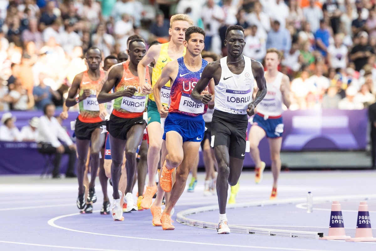 Olympische Spiele Leichtathletik Paris, 10.08.2024 Dominic Lokinyomo LOBALU of EOR, Men s 5000m, at the Olympic Games, Olympische Spiele, Olympia, OS Paris 10.08.2024. *** Olympic Games Athletics Pari ...