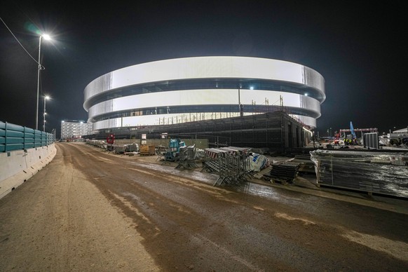 The Milano Santagiulia Ice Hockey Arena for the Milan Cortina 2026 Winter Olympics is seen on Friday, Jan. 9, 2026. (Gian Mattia D'Alberto /LaPresse via AP)
Milan Cortina Hockey Arena Hockey
