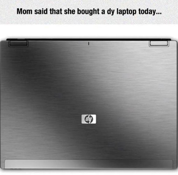 Tipp: Einfach mal umdrehen und dann wird da HP, sprich Hewlett Packard, draus. 