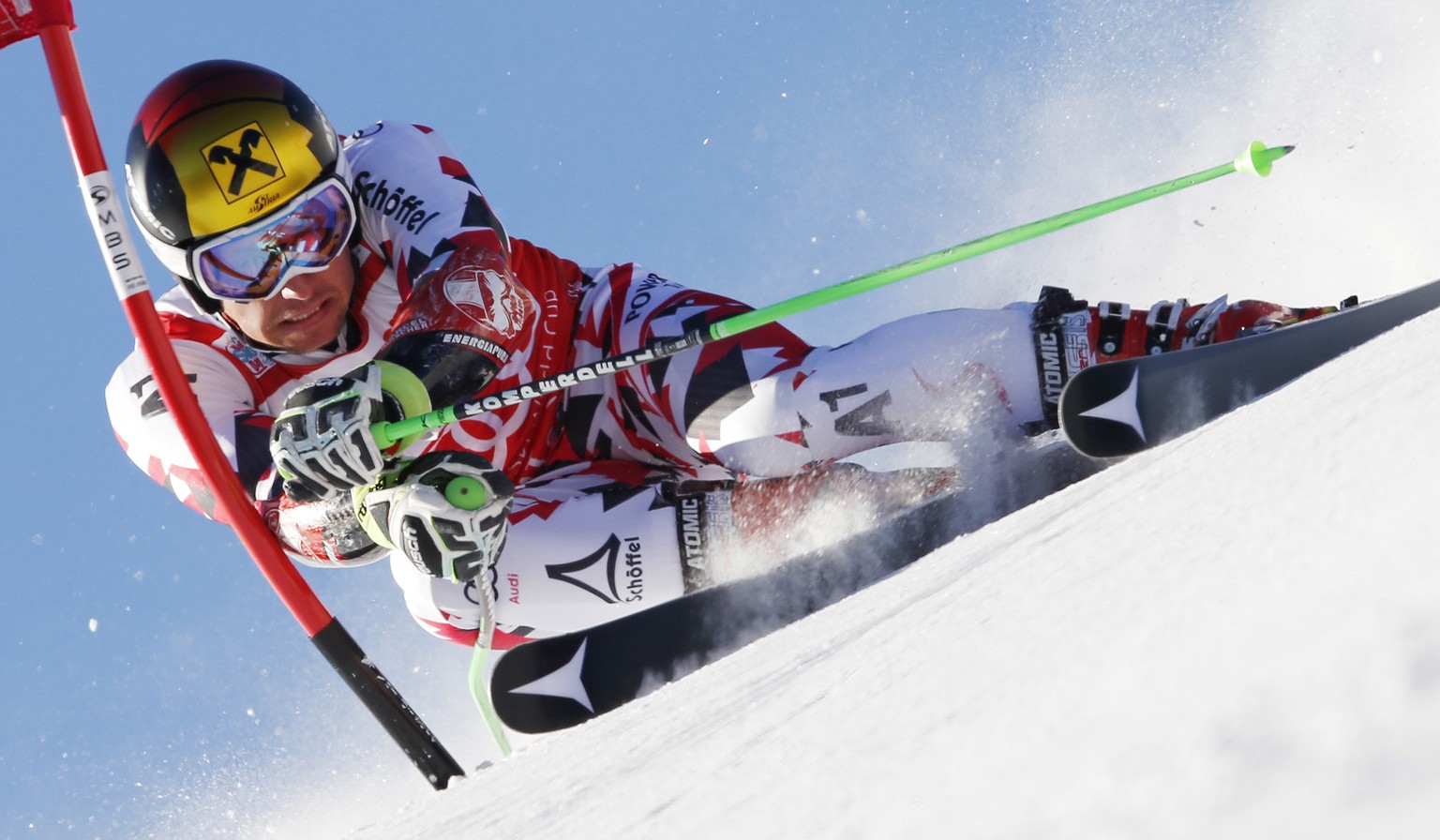 Hirscher gewinnt auch den Riesenslalom von Val&nbsp;d'Isère.