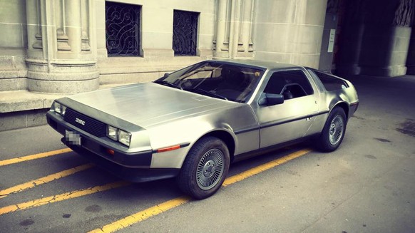 DeLorean zürich 2015 back to the future
