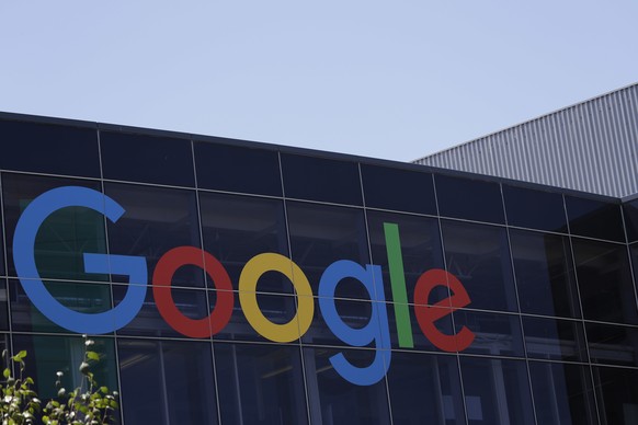 FILE - This July 19, 2016 file photo shows the Google logo at the company&#039;s headquarters in Mountain View, Calif. Italian regulators opened an investigation Wednesday, Oct. 28, 2020 into Google o ...
