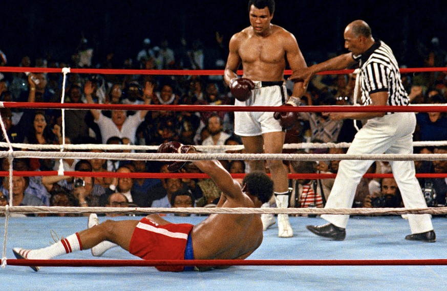 30.10.1974: Die «Biene» Ali sticht «Bär» Foreman im «Rumble in the Jungle»