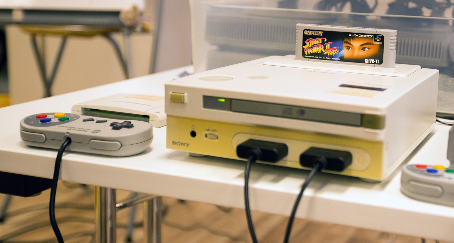 Prototyp der Nintendo PlayStation.