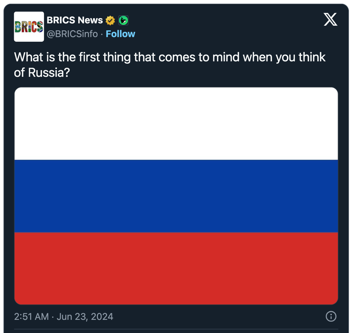 «Was kommt Ihnen als erstes in den Sinn, wenn Sie an Russland denken?»