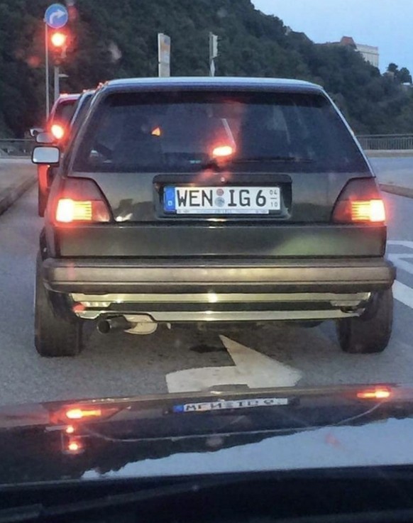 Lustige Autokennzeichen