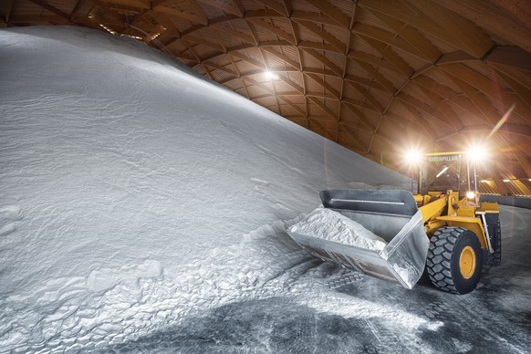 Der Vorrat reicht: 170'000 Tonnen Salz sind an Lager
