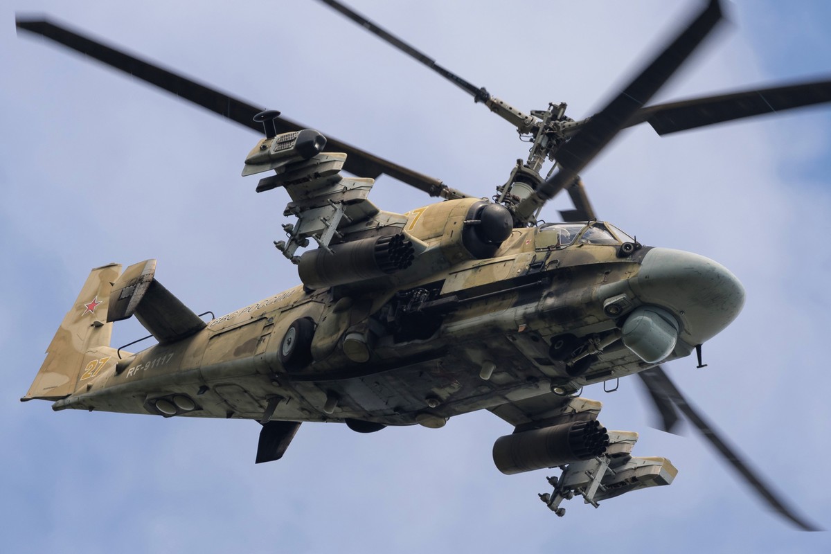 Un hélicoptère Kamov Ka-52 de l'armée russe.