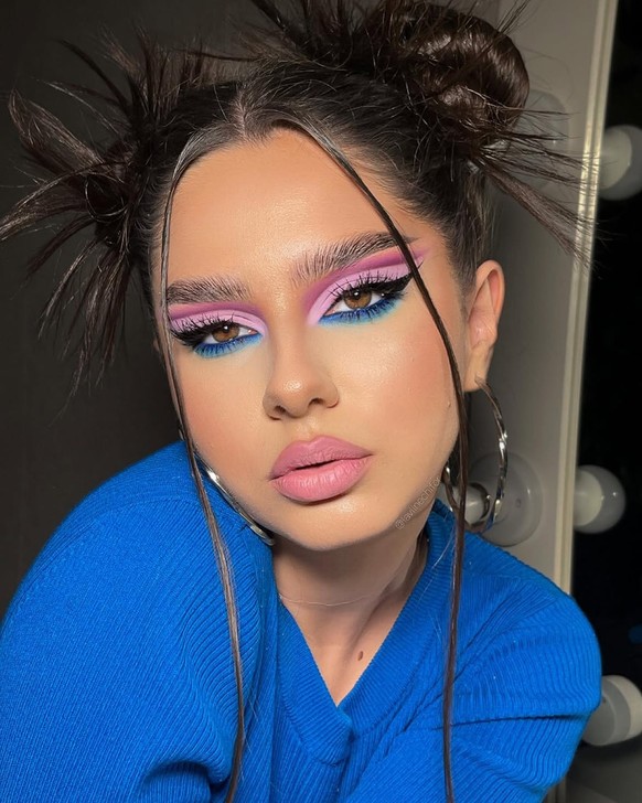 Festival Raver Make up und Frisur