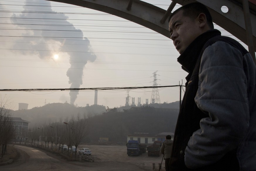 Dicker Smog in der chinesischen Hebei-Provinz.