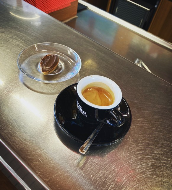 Espresso coffee Italian cafe Autostrada Italy