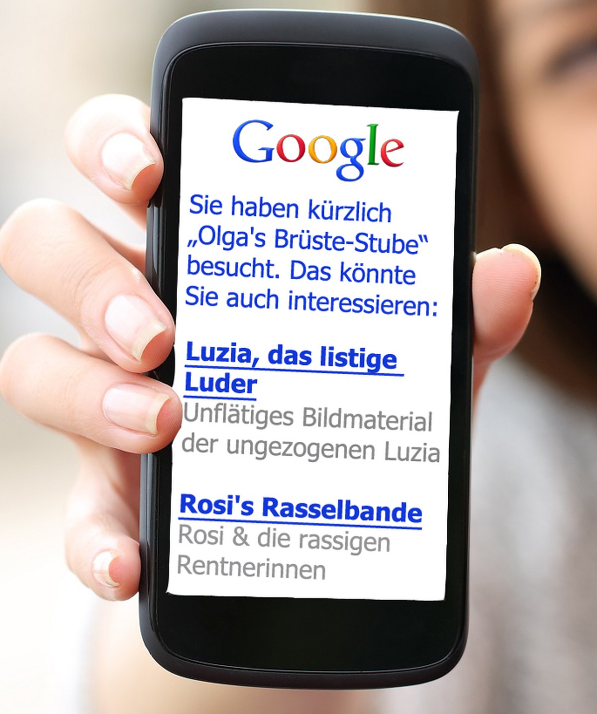 Sinnbildliche Anzeige.