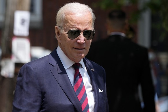 FILE – President Joe Biden departs after lunch with family at Vietnam Cafe in Philadelphia, May 15, 2023. Biden plans to mark Jewish American Heritage Month by highlighting his administration…