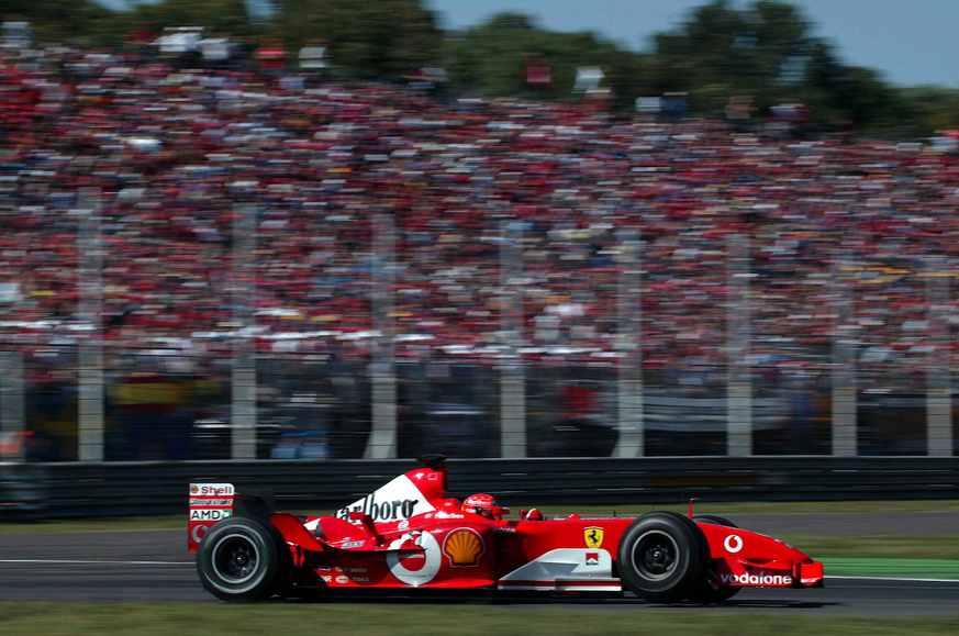 Michael Schumacher (Deutschland / Ferrari) in seinem Boliden Motorsport Grand Prix Herren Großer Preis von Italien 2003, Formel 1 Weltmeisterschaft, F1, F, GP, WM Einzelbild Autodromo Nazionale Monza  ...
