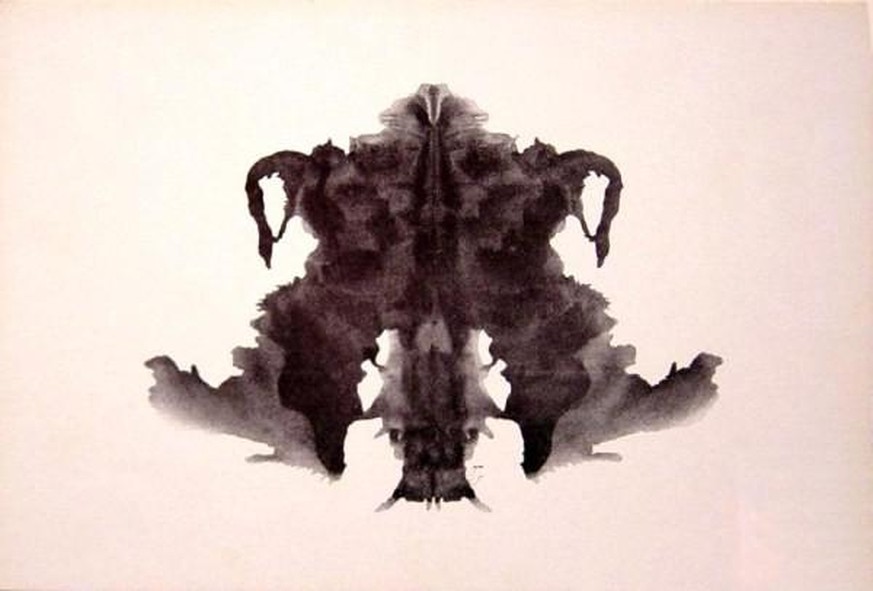 Die Karte IV des Rorschach-Tests.