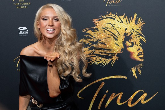epa07411783 Aneta Sablik arrives for the premiere of the new musical &#039;TINA&#039; in Hamburg, northern Germany, 03 March 2019. The musical will deal with the life of the singer Tina Turner. The 79 ...