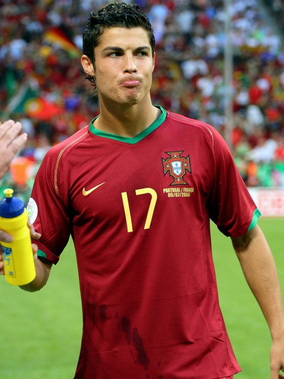 Portugal V France, FIFA World Cup, WM, Weltmeisterschaft, Fussball Finals 2006 Semi Final Match Cristiano Ronaldo of Portugal in action during the FIFA World Cup Finals 2006 Semi Final Match match bet ...