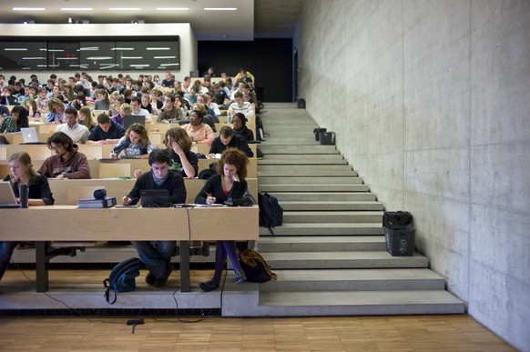 Studenten an der Universität Freiburg.